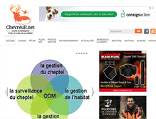 Tablet Screenshot of chevreuil.net